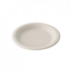 Assiette pulpe ronde 160 mm natures party